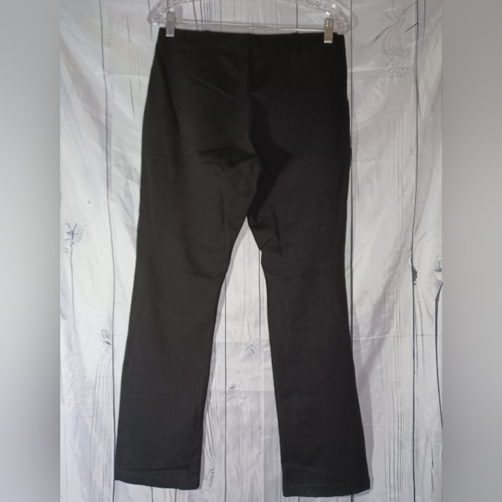 Eileen Fisher Petites Stretchy Viscose Pull On Classic Black Pants - Picture 2 of 13